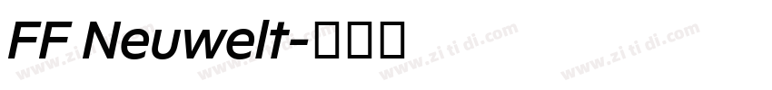 FF Neuwelt字体转换